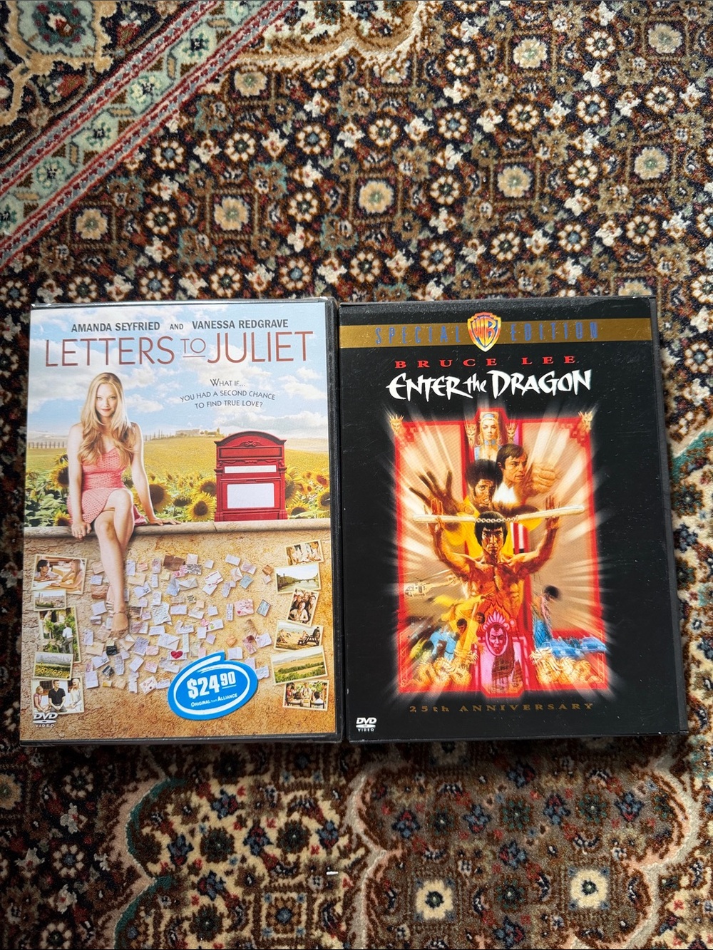 Bundle of 2 DVDs Letters to Juliet & Enter the Dragon DVD